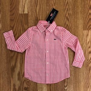 Vineyard Vines Pink Whale Dress Shirt